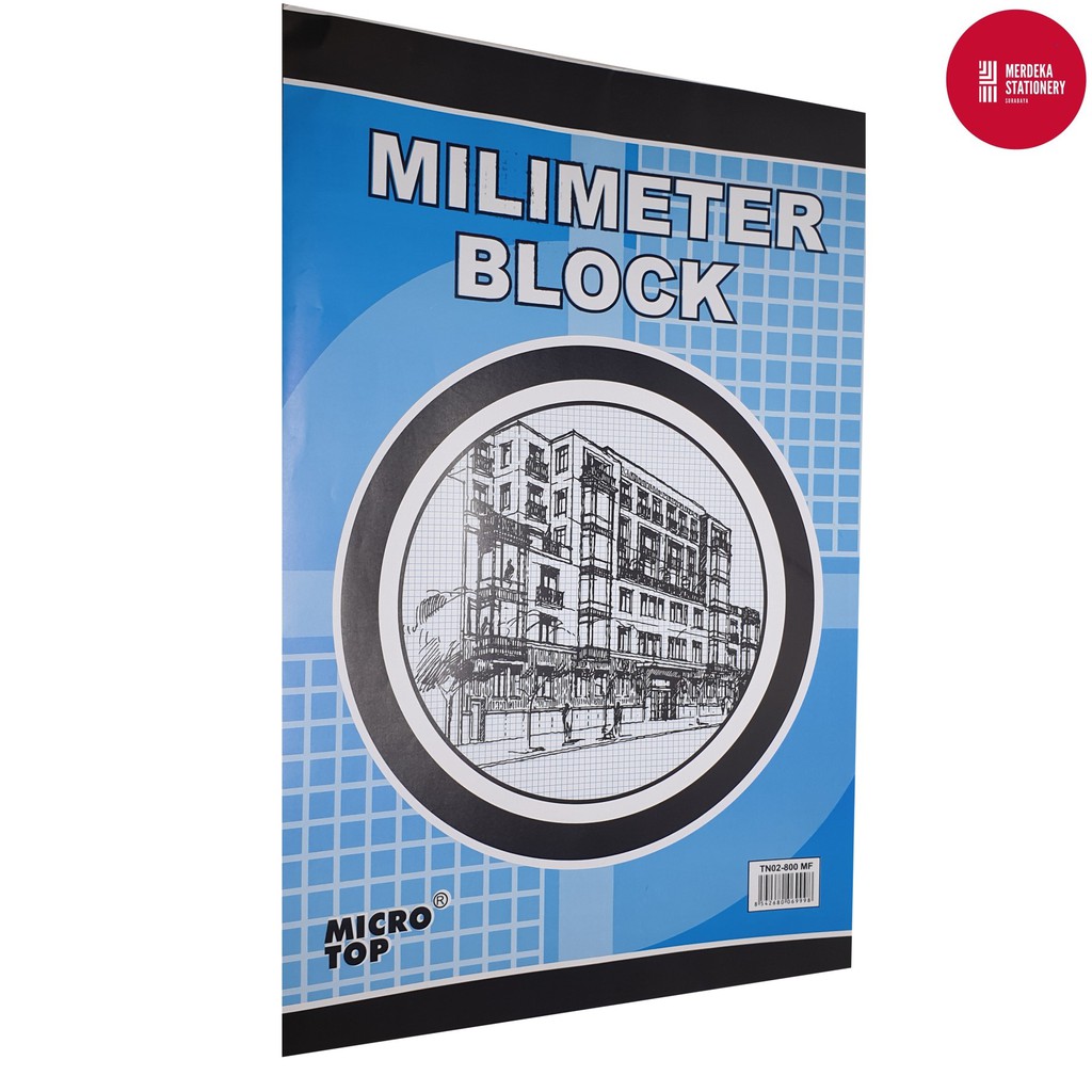 

Kertas/Buku Milimeter Block/Blok Microtop F4/FOLIO 7 lembar 215x330mm