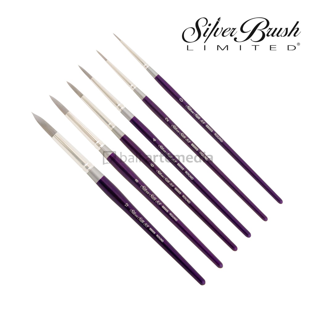 Silver Brush Silk 88 - Round 8800S