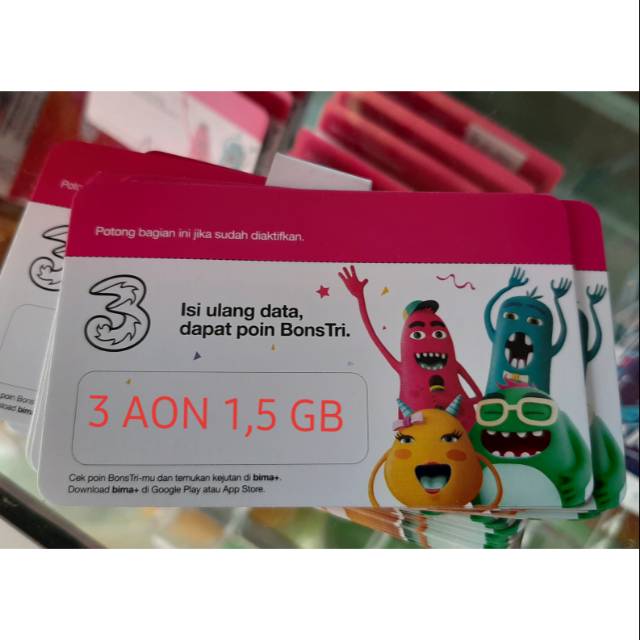 VOUCHER 3 THREE AON 1,5 GB (FISIK)