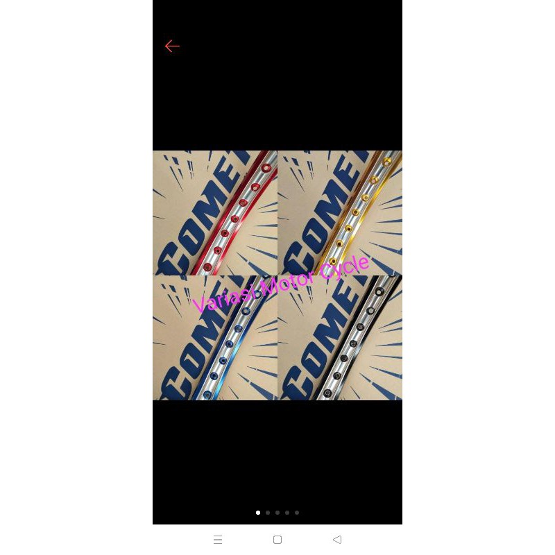 velg comet 2tone 2warna