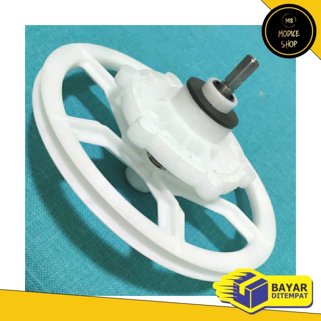 Modisshop Satu Set Gear Box As  Pully Mesin Cuci Sanyo  Aqua 2 Tabung Sw700Xt Sw730Xt Sw741Xt