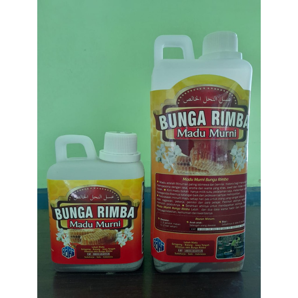 

Madu MURNI Bunga Rimba jerigen kecil