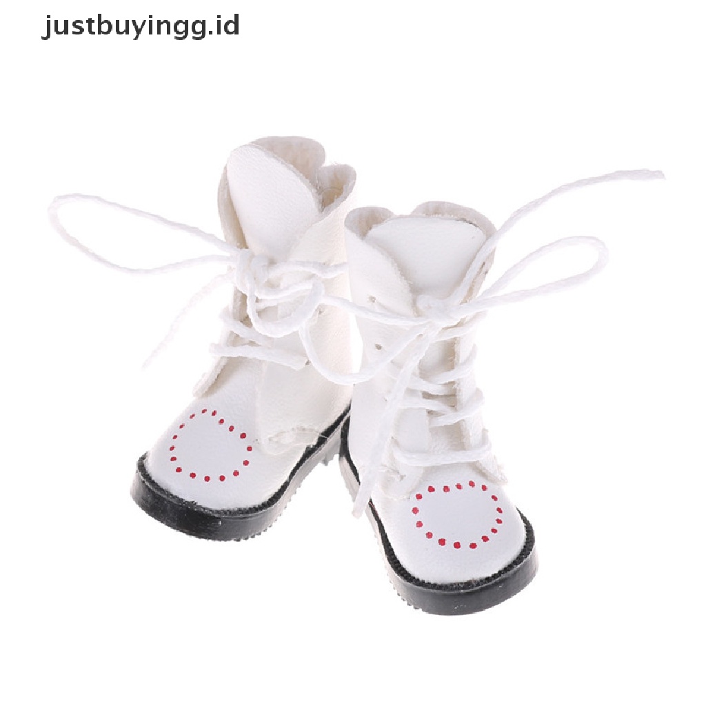 Justbuyingg.Id 1 Pasang Sepatu Boots Kulit Pu Aksesoris Boneka Bjd 1 / 8 Blythe Licca Jb