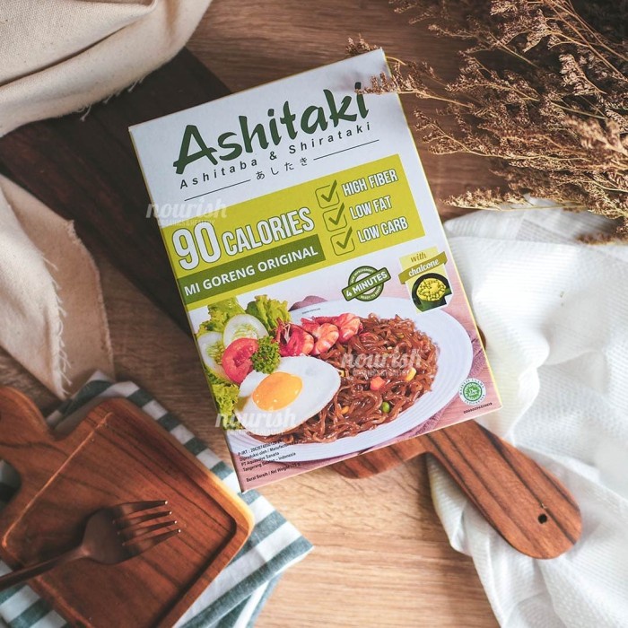 

Ashitaki Mi Goreng Original 75gr (Mie Rendah Kalori)