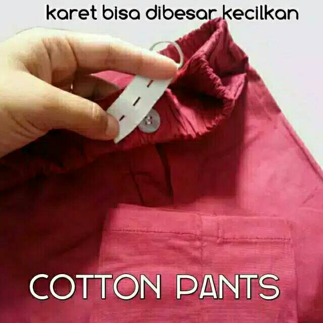 CELANA KATUN ANTI BEGAH JUMBO SIZE XXL  BASIC COTTON PANTS CELANA PANJANG STRETCH