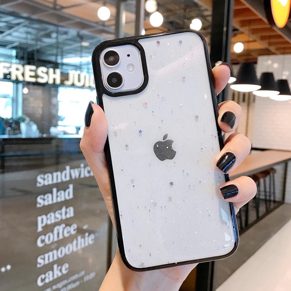 Candy Transparent Phone Case For iPhone 11 12 Pro Max XS X XR 7+ 8 plus SE 2020 Soft Shockproof Cases Cover