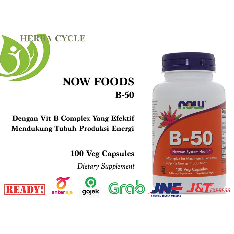 Now Foods B 50 100 Veg Now Food B 50 Vitamin B50 Vit B 50 Ori USA