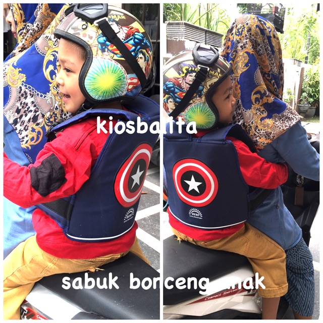 FREE MASKER!!NSABUK BONCENGAN MOTOR ANAK  / SABUK KURSI BONCENG MOTOR / SABUK KURSI BONCENG ANAK