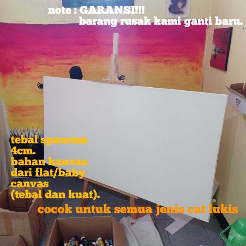 

kanvas lukis besar 100x150cm canvas big jumbo 150 x 100 cm knvas kanfas canfas kanpas melukis alat peralatan media gambar menggabar seni lukisan murah langsung dari produsen