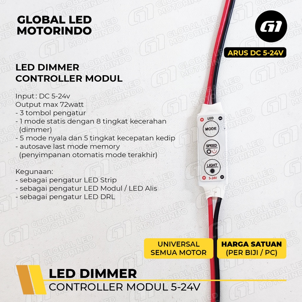 Jual LED DIMMER CONTROLLER / MODUL KONTROL DIMMER LED Circuit Diagram