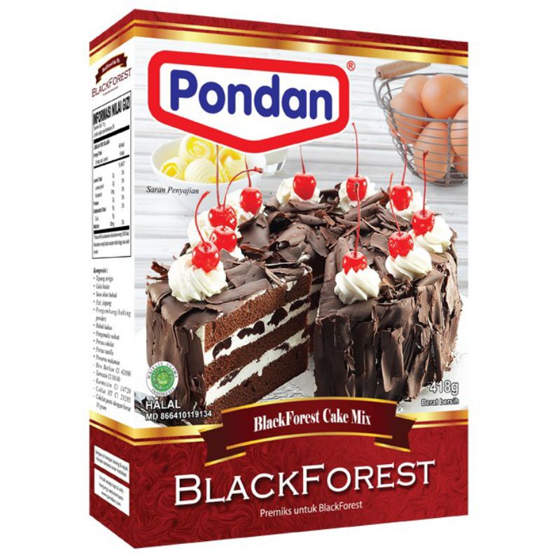 PONDAN BLACKFOREST PANGGANG / PONDAN BLACKFOREST / TEPUNG PREMIX / TEPUNG PONDAN / PONDAN BLACKFORES