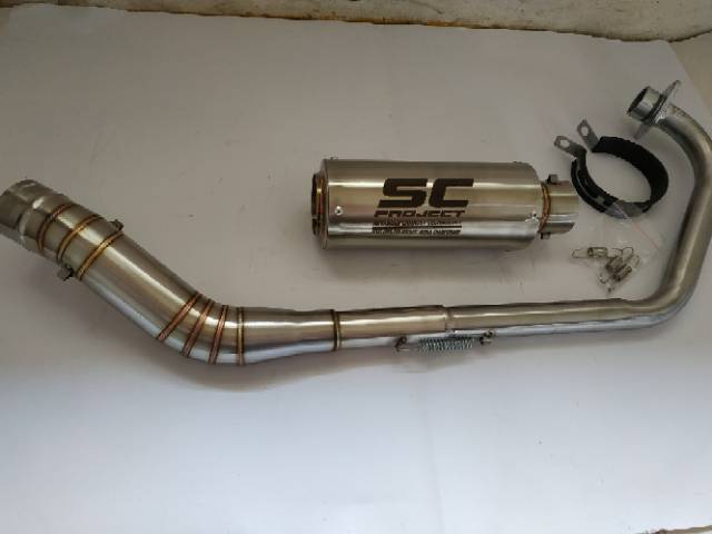 KNALPOT RACING SC PROJECT VIXION NEW/R15 V3/BISON/VERZA/SONIC/SATRIA FU/GSX 150R/CB 150R/CBR 150 DLL-3