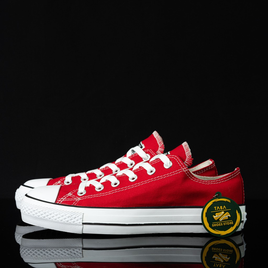 (BISA COD) SEPATU SNEAKERS CLASSIC RED PENDEK PRIA WANITA PREMIUM