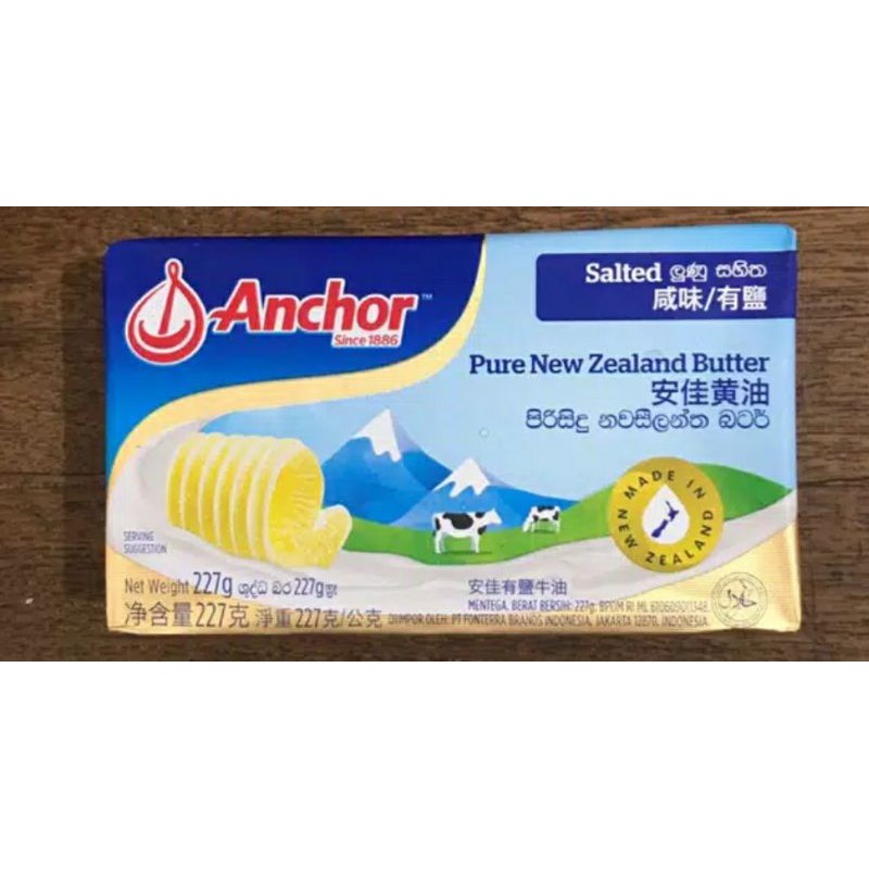 

Anchor Pure New Zealand Salted Butter 227Gr