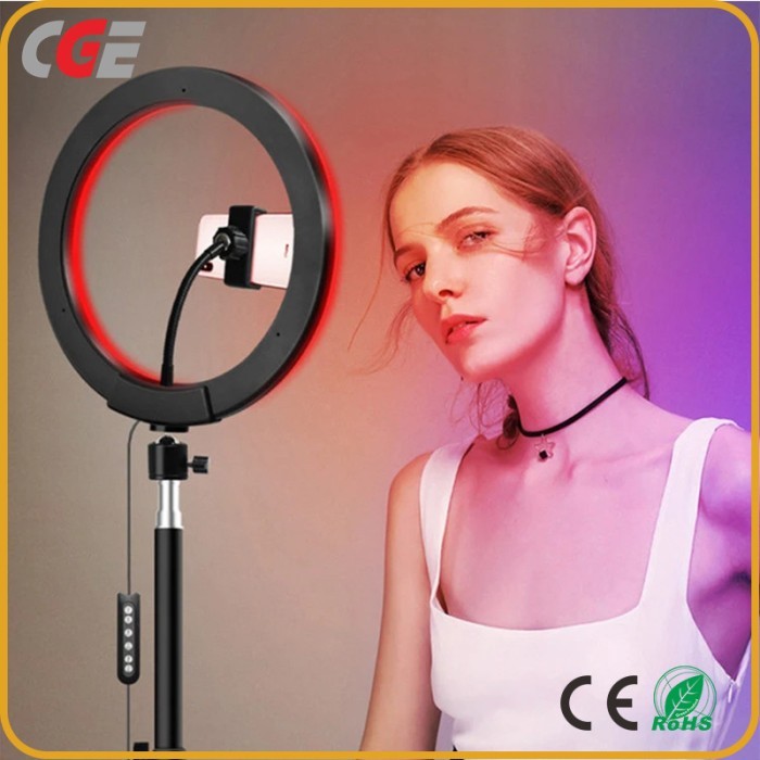 Ring Light RGB Rainbow 36CM TRIPOD 2.1M Ringlight RGB TikTok