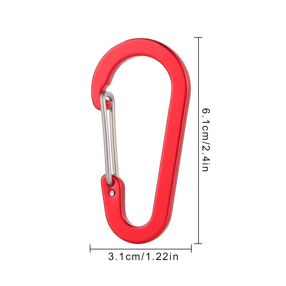 Nanas1 /2 /5pcs Memancing Carabiner Kecil Memancing Acessories Bentuk S Kait Luar Ruangan Climbing Snap Clip