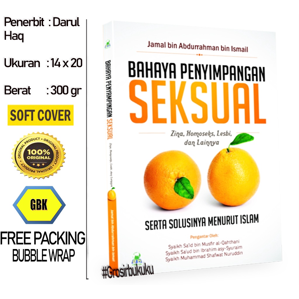 Buku Bahaya Penyimpangan Seksual | Zina Homoseks Lesbi dan lainnya - Darul Haq