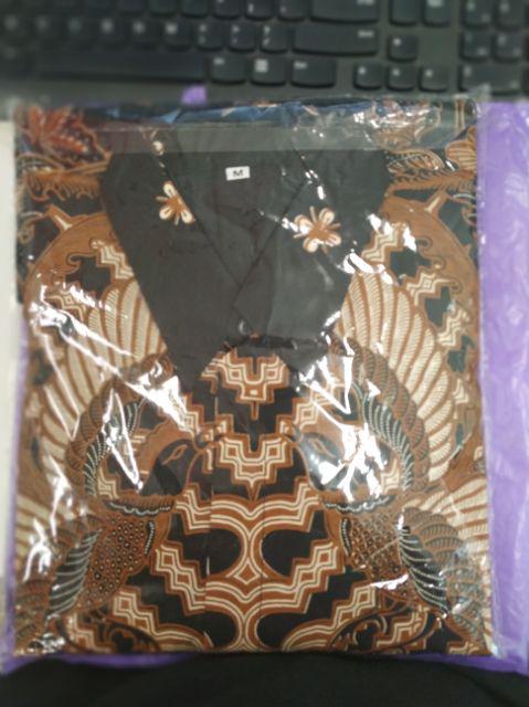 ( 1kg=5pcs) Kemeja Batik Lengan Pendek Batik Parang Peksi  Batik Solo Seragam Batik Kerja