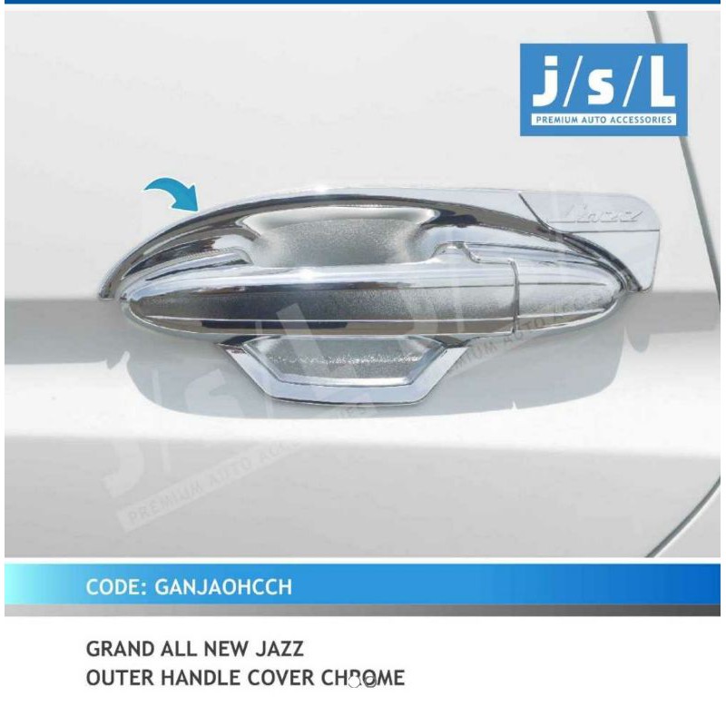 cover outer grand all new jazz hitam &amp; Chrome jsl