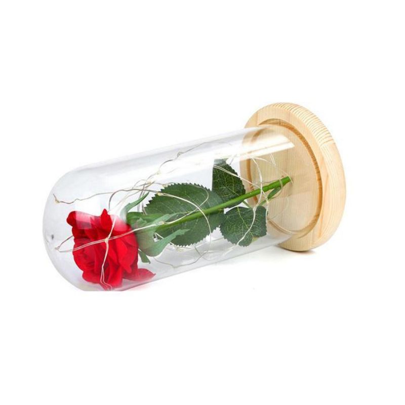 Lampu LED Bunga Mawar Dekorasi Beauty And The Beast Rose | Pajangan Kado Hiasan Ruangan Kamar LED