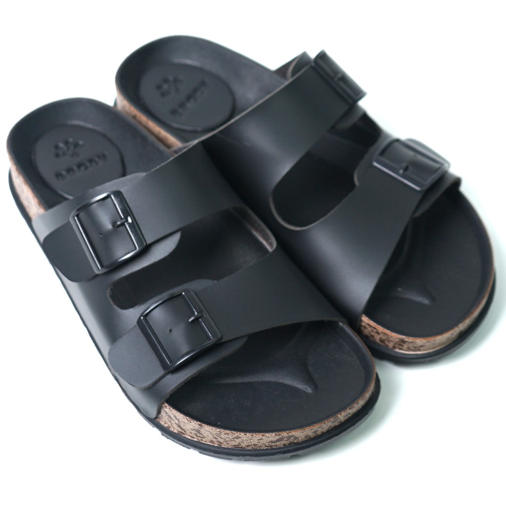 Brody Bravo Sandal Selop Pria Casual Sol Puyuh Sendal Slop Cowok Model Ban Dua Gesper Size 38-43