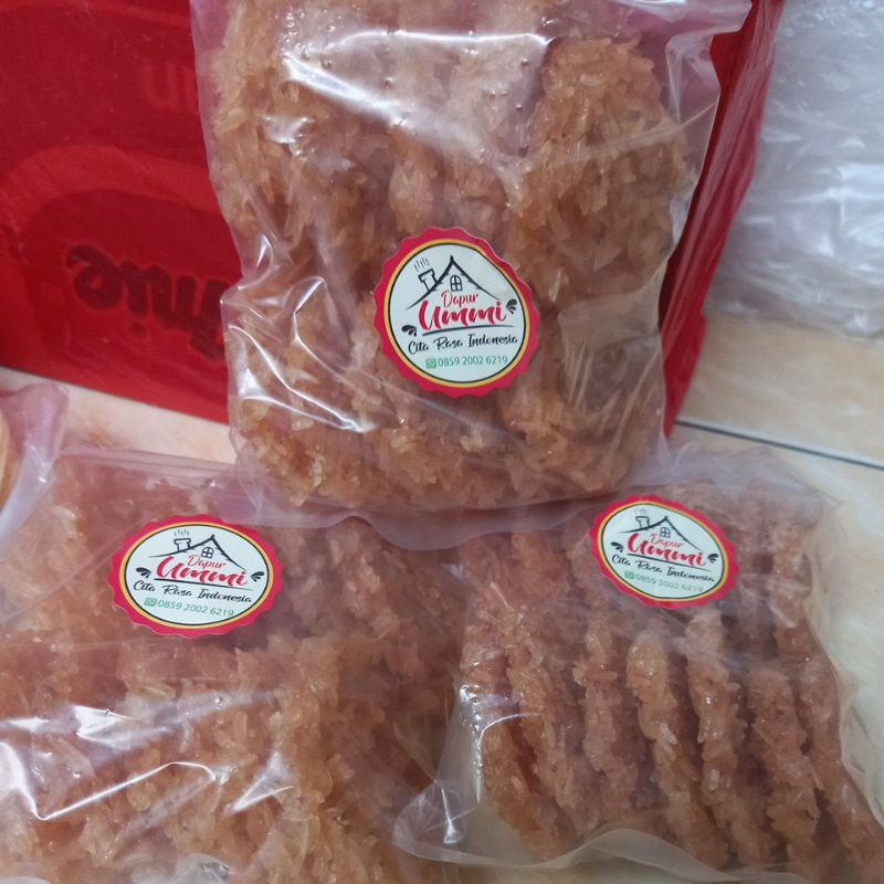 

Rangginang mentah terasi udang/ renginang beras ketan asli