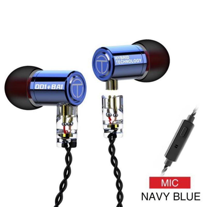 TRN M10 1BA+1DD Hybrid HIFI IEM Earbuds Detachable Cable