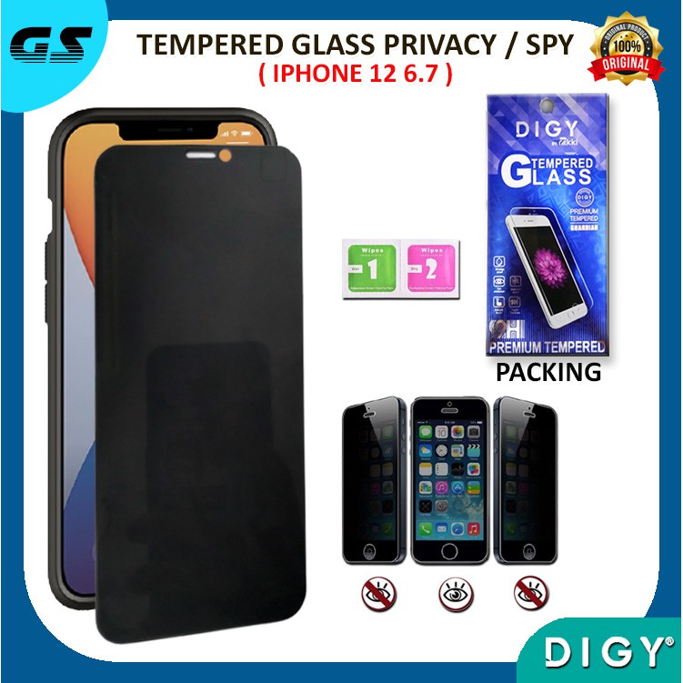 Tempered Glass Anti SPY iPhone Universal infinix IP 11 5 6 7 8 PLUS XS XS MAX IP 12 Hot 9 Kaca Full