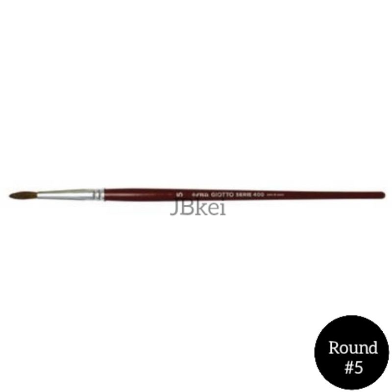 

Brush Kuas Cat Lukis/Cat Air Giotto Nomor 5 Round Harga Satuan