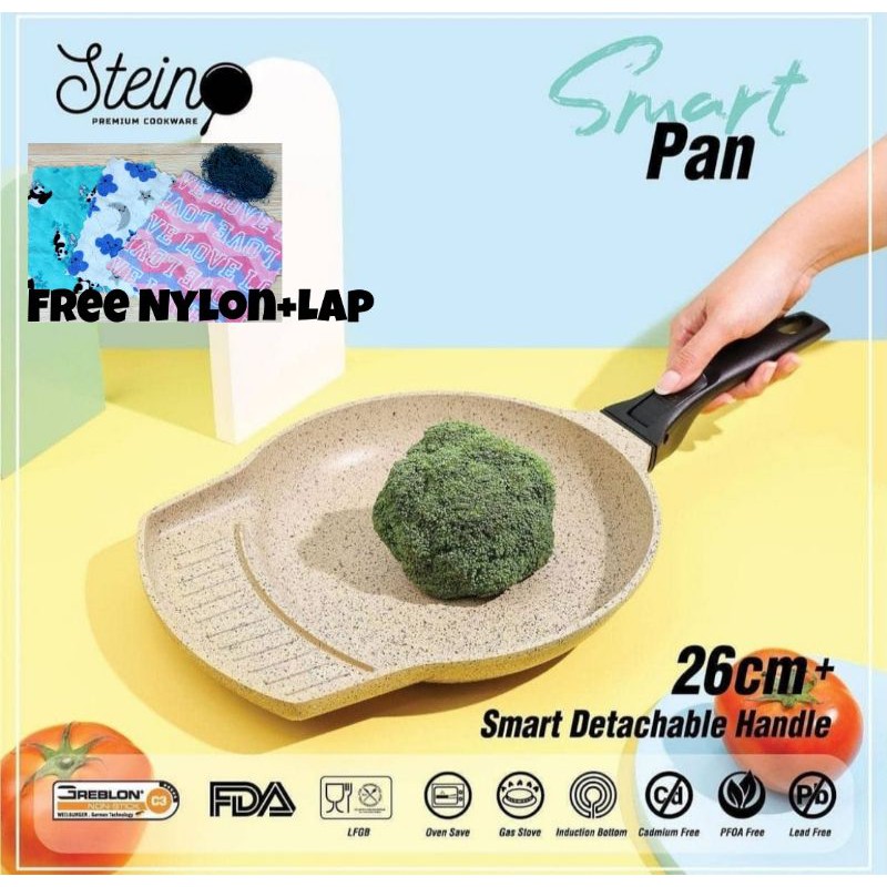 Stein Cookware Steincookware Smart Pan Smart Grill Panci Peniris 26 cm