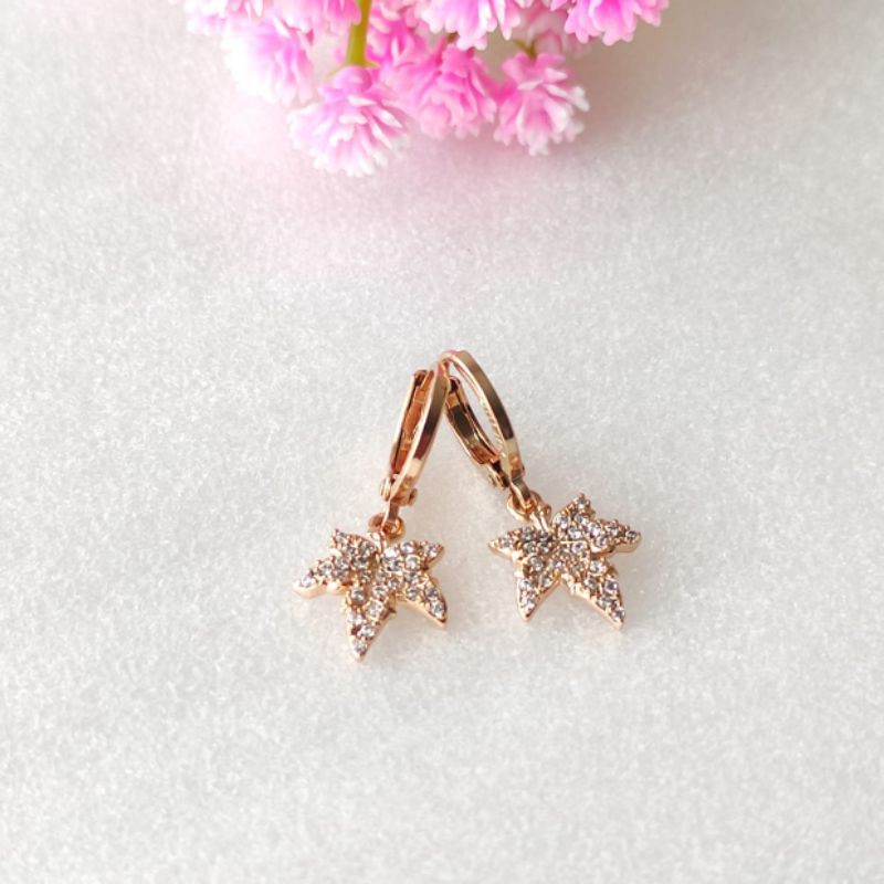 Anting Xuping Jepit Emas Anting Import Wanita