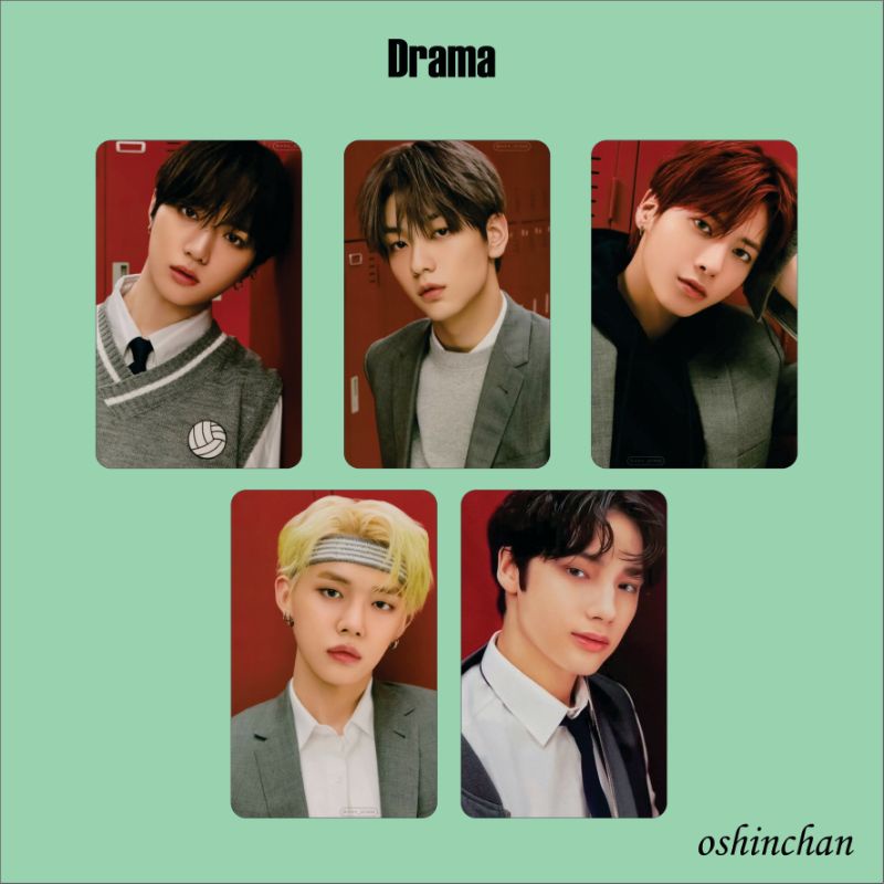 photocard unofficial TXT drama japanese beomgyu, soobin, hueningkai, taehyun, yeonjun