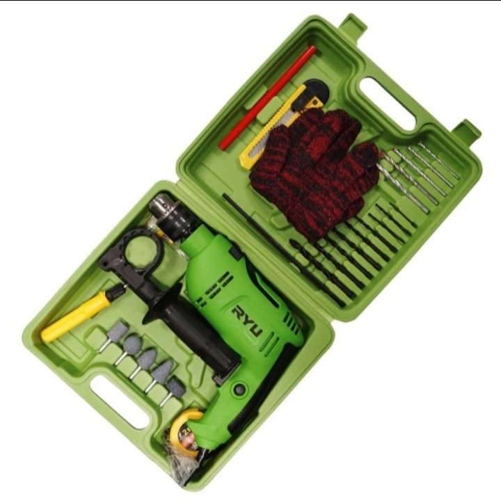 MESIN BOR SET RYU 13MM RDR 13 SET 27PCS