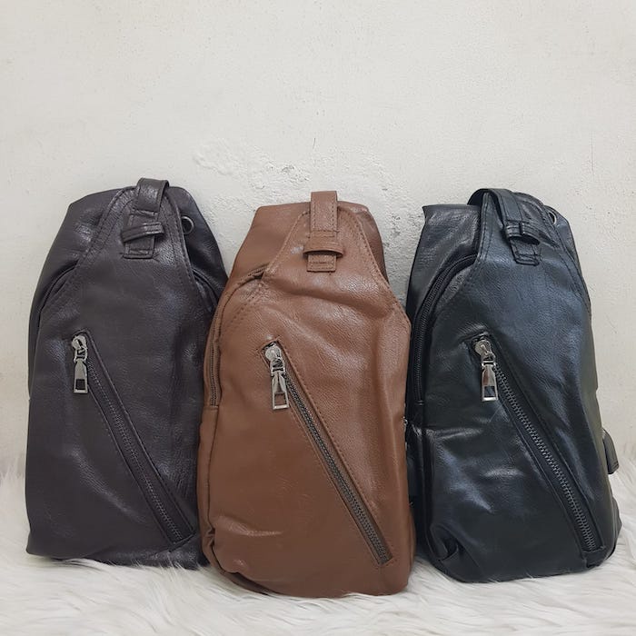 BISA COD! Tas Waistbag Kulit Import Tas Waist Bag Pria Terbaru 118335