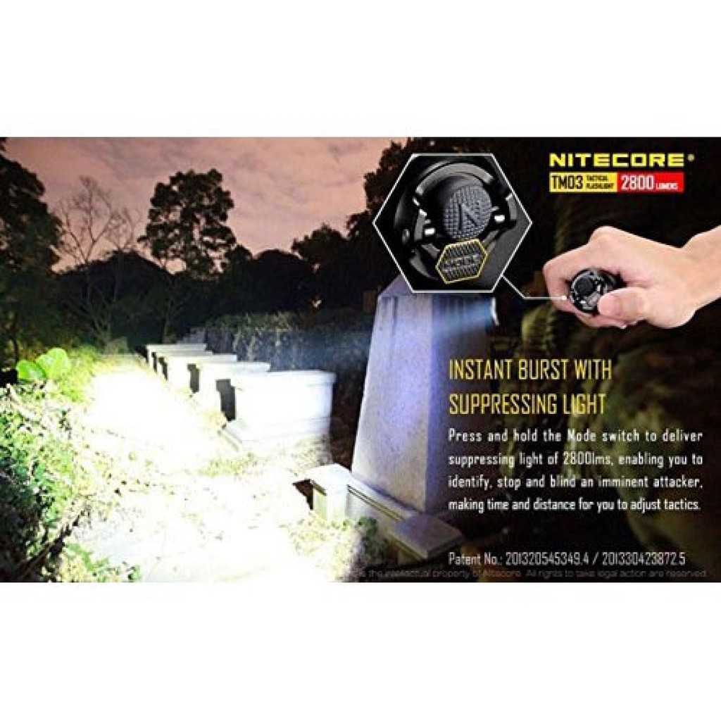 Thomgear Nitecore Tm03 Tiny Monster Senter Led Cree Xhp70 2800 Lumens Probolinggo Paiton Jm