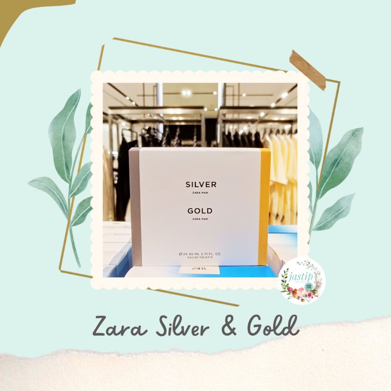 SALE Original Parfum Cowok ZARA Silver & Gold - Parfum Pria EDT Murah