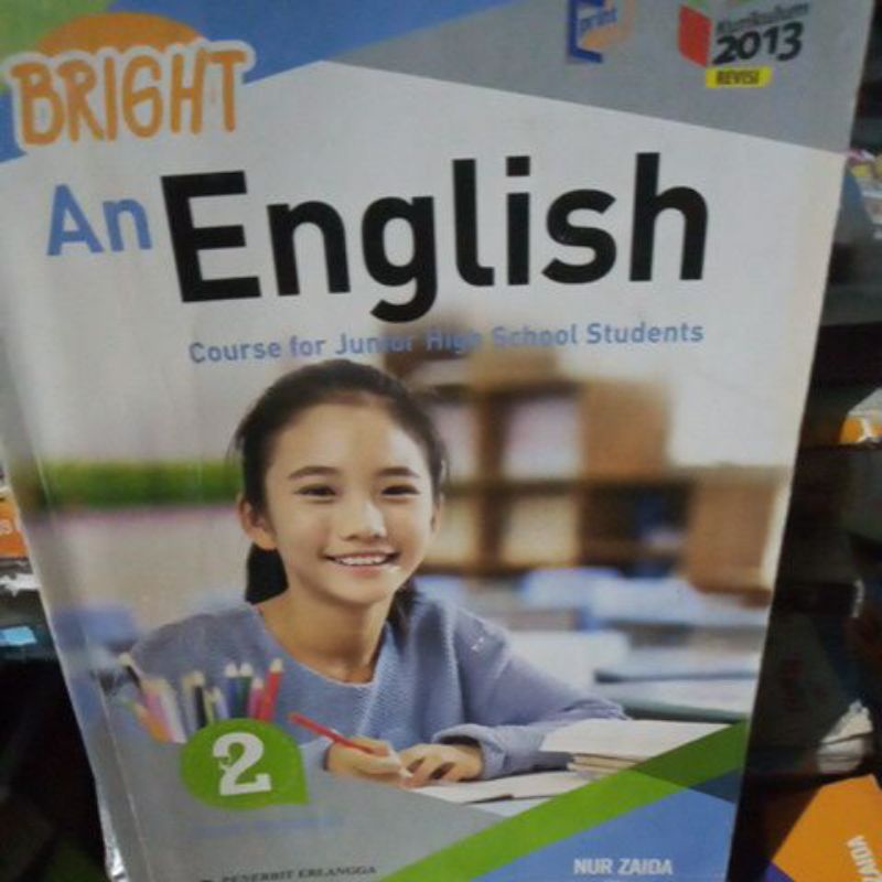 buku untuk SMP kelas 8 bright an English