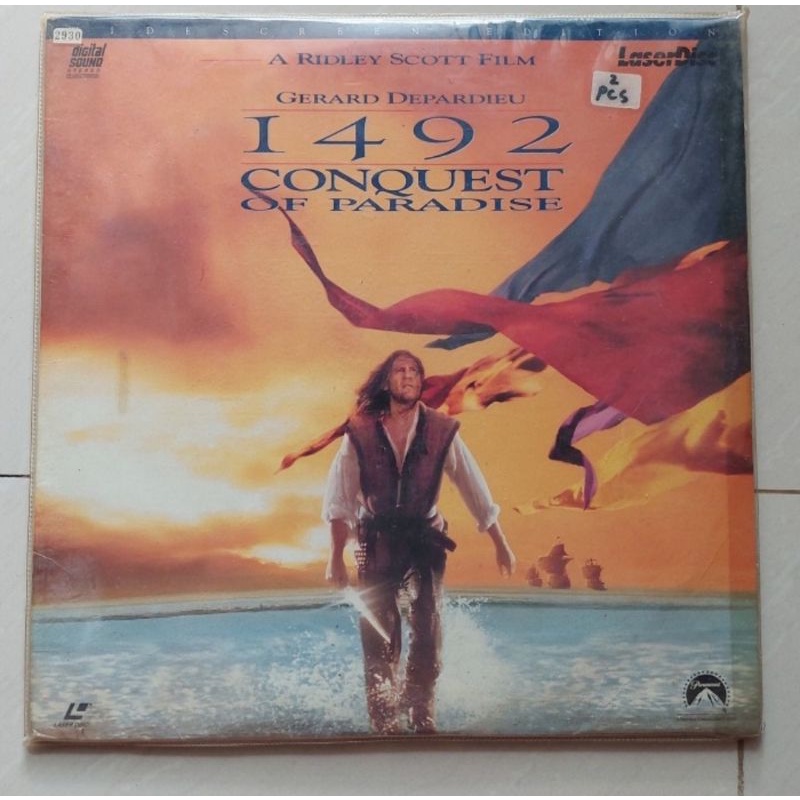 Kaset Laser disc 1492 Conquest of Paradise