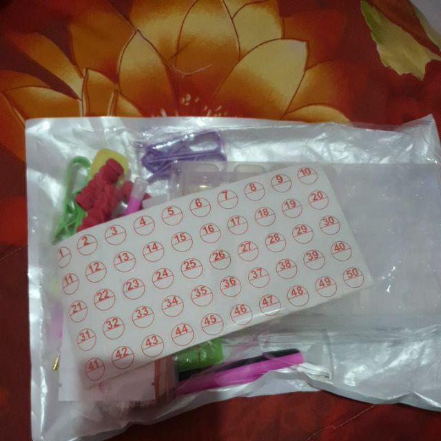 1set 5d Diy Diamond Painting Tool Embroidery Sewing Cross Stitch Tool Set With Storage Box