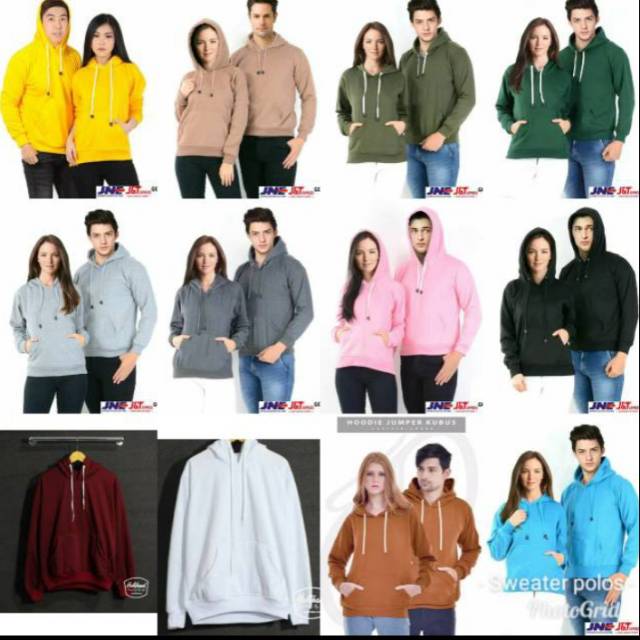 Sweater Polosan Big Size Pria Wanita