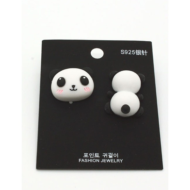 LRC Anting Tusuk Fashion Asymmetrical Stud Earrings