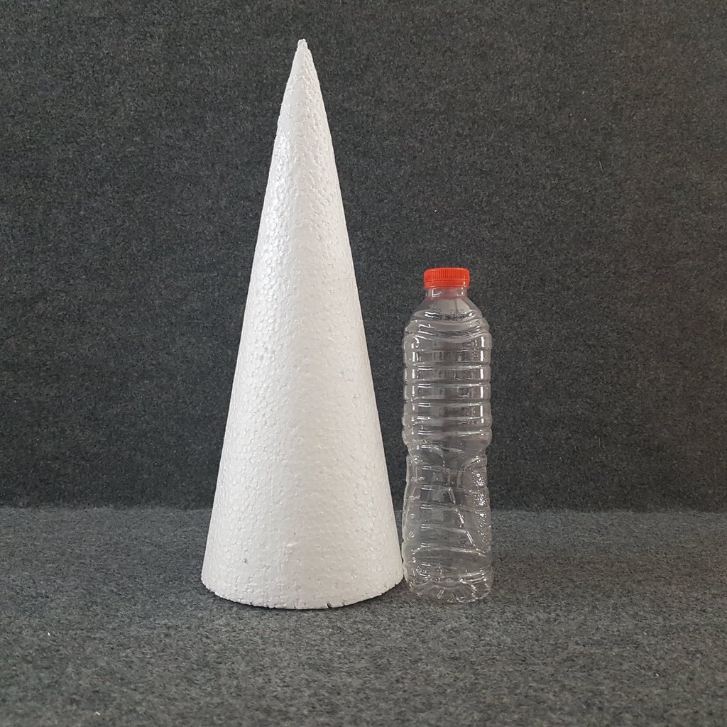 Dummy Styrofoam Kerucut D. 10cm x T. 35cm