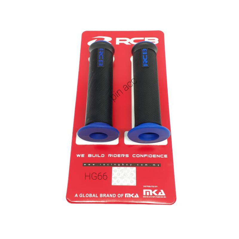 hangrip RCB model HG66 bulu warna merah biru abu2 universal semua motor bisa pasang ORI RCB HG66