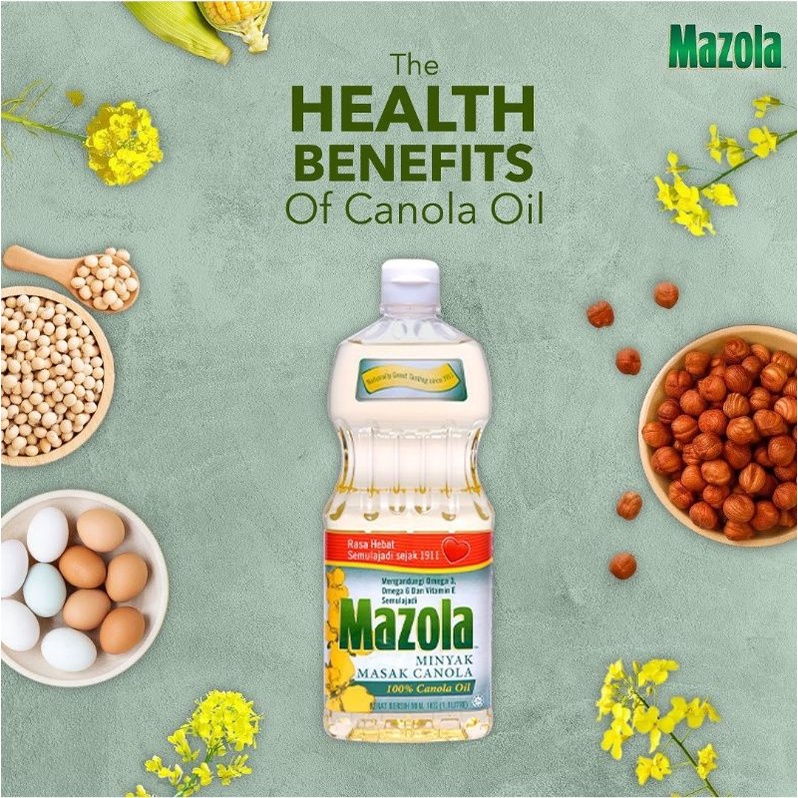 Mazola canola Oil 900ml / Minyak kanola