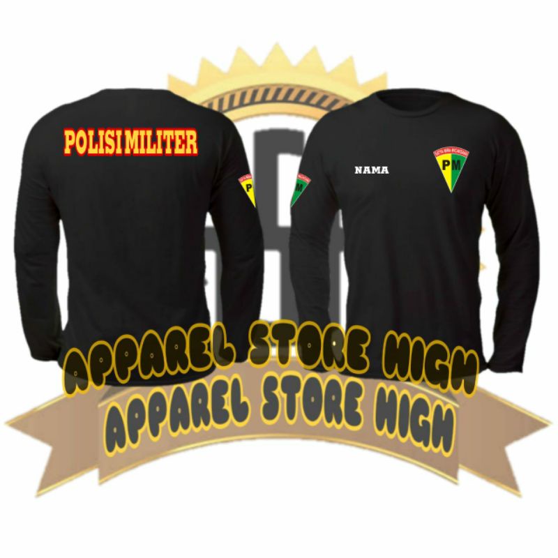 Kaos Logo PM Polisi Militer / Baju Polisi Militer / Atasan PM Polisi Militer Terbaru kaos polisi / P