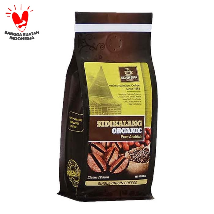 

MURAH Kopi Seven Bika Sidikalang Organic Pure Arabica 200 gr (Biji/Bubuk) - Biji