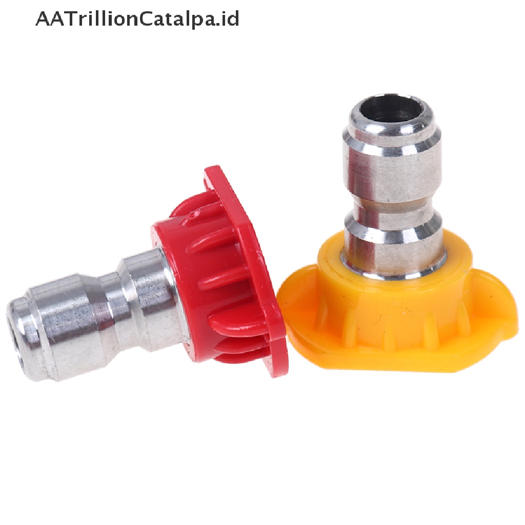 Aatrillioncatalpa 5pcs / Set Nozzle Spray Tekanan Tinggi 1 / 4 &quot;Quick Connect Untuk Aksesoris Mesin Cuci