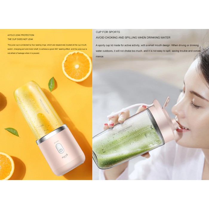 Deerma Wireless Portable Mini Juicer Blender 400ML NU006