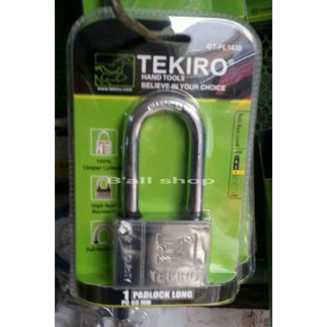 Gembok 60 Panjang Tekiro  GT PL1438