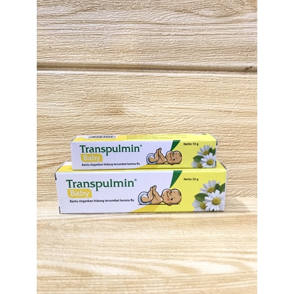 Balsam Transpulmin Baby | Meredakan Flu Pada Bayi | 10 gr | 20 gr